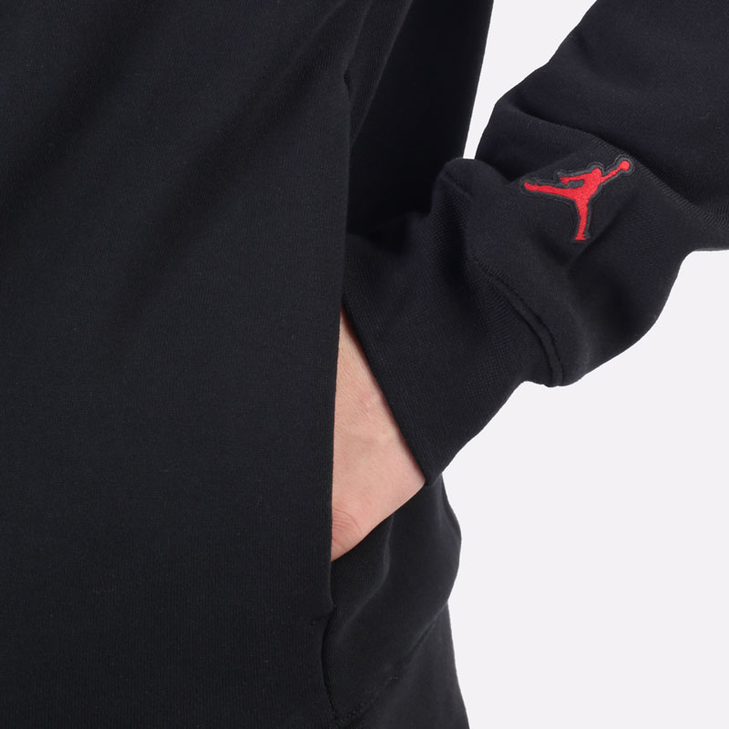 мужская черная толстовка Jordan Essentials Graphic Fleece Hoodie DC9713-010 - цена, описание, фото 3